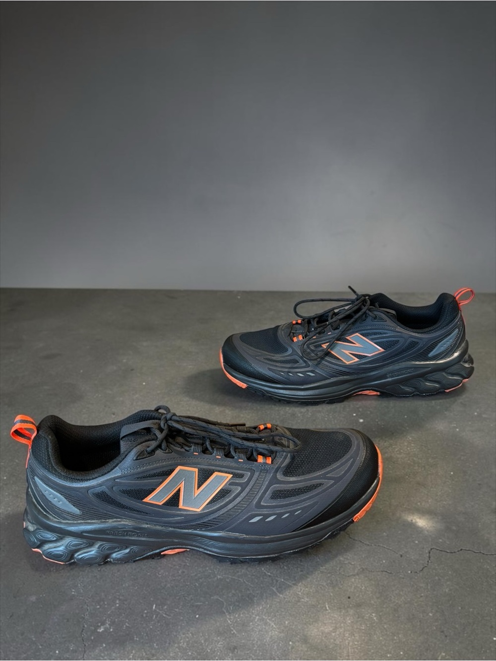 New Balance 410 V8 Trail Running Shoes Sneakers Black Orange US Men's Size 15